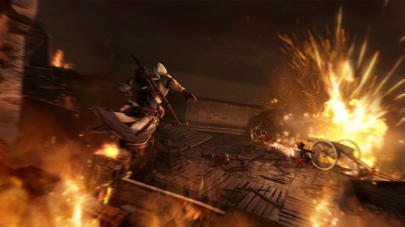Illustration for article titled Reviewers Love Playing With Animals, Climbing Trees, and Stabbing People In Assassin's Creed III